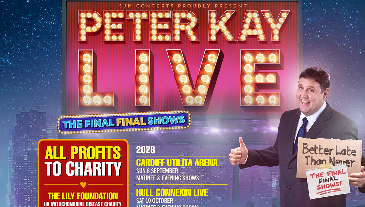 Peter Kay Announces Final Charity Shows for Better Late Than Never Tour