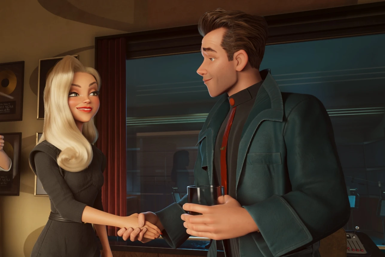 Ray Gunn Trailer: Brad Bird’s New Netflix Sci-Fi Noir Stars Sam Rockwell and Scarlett Johansson